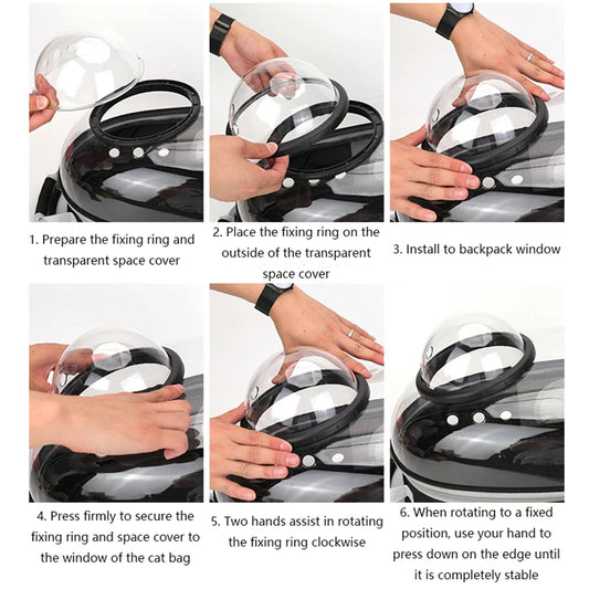 PetHaul Space Capsule Pet Backpack – Breathable Carrier