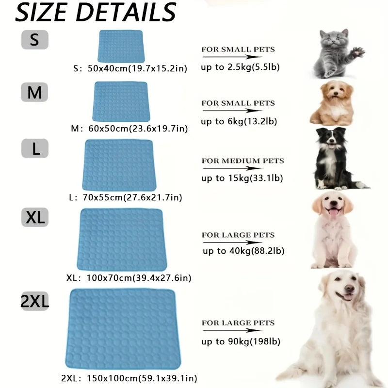 PetHaul Dog Cooling Mat – Self-Cooling Pad for Dogs & Cats, Multiple Sizes