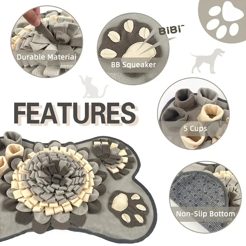 PetHaul Interactive Dog Sniffing Mat – Slow Feeding & Training Pad