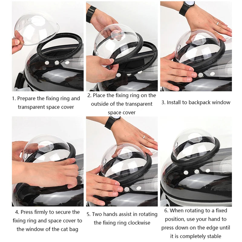 PetHaul Space Capsule Pet Backpack – Breathable Carrier