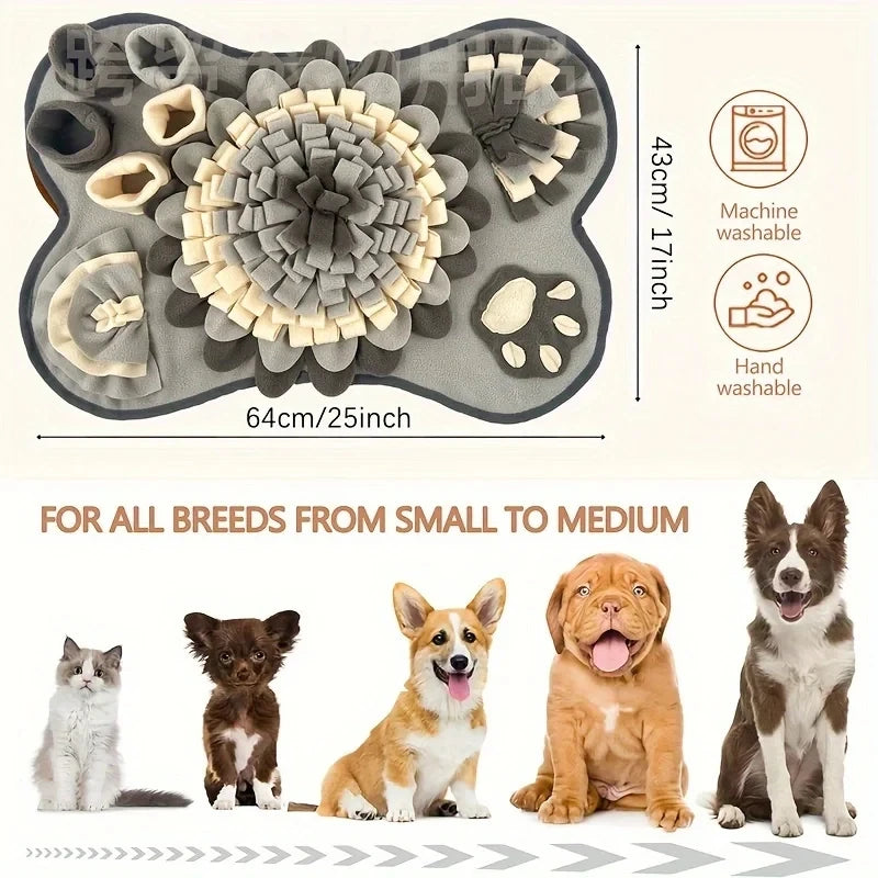 PetHaul Interactive Dog Sniffing Mat – Slow Feeding & Training Pad