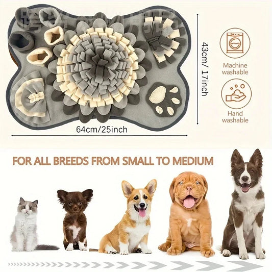 PetHaul Interactive Dog Sniffing Mat – Slow Feeding & Training Pad
