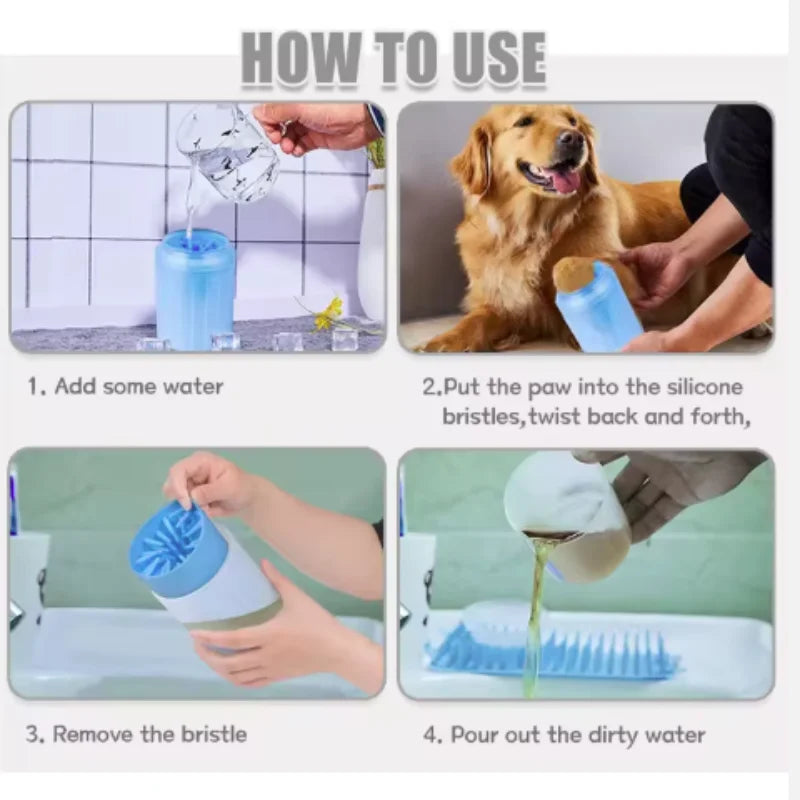PetHaul Portable Dog Paw Cleaner Cup – Soft Silicone
