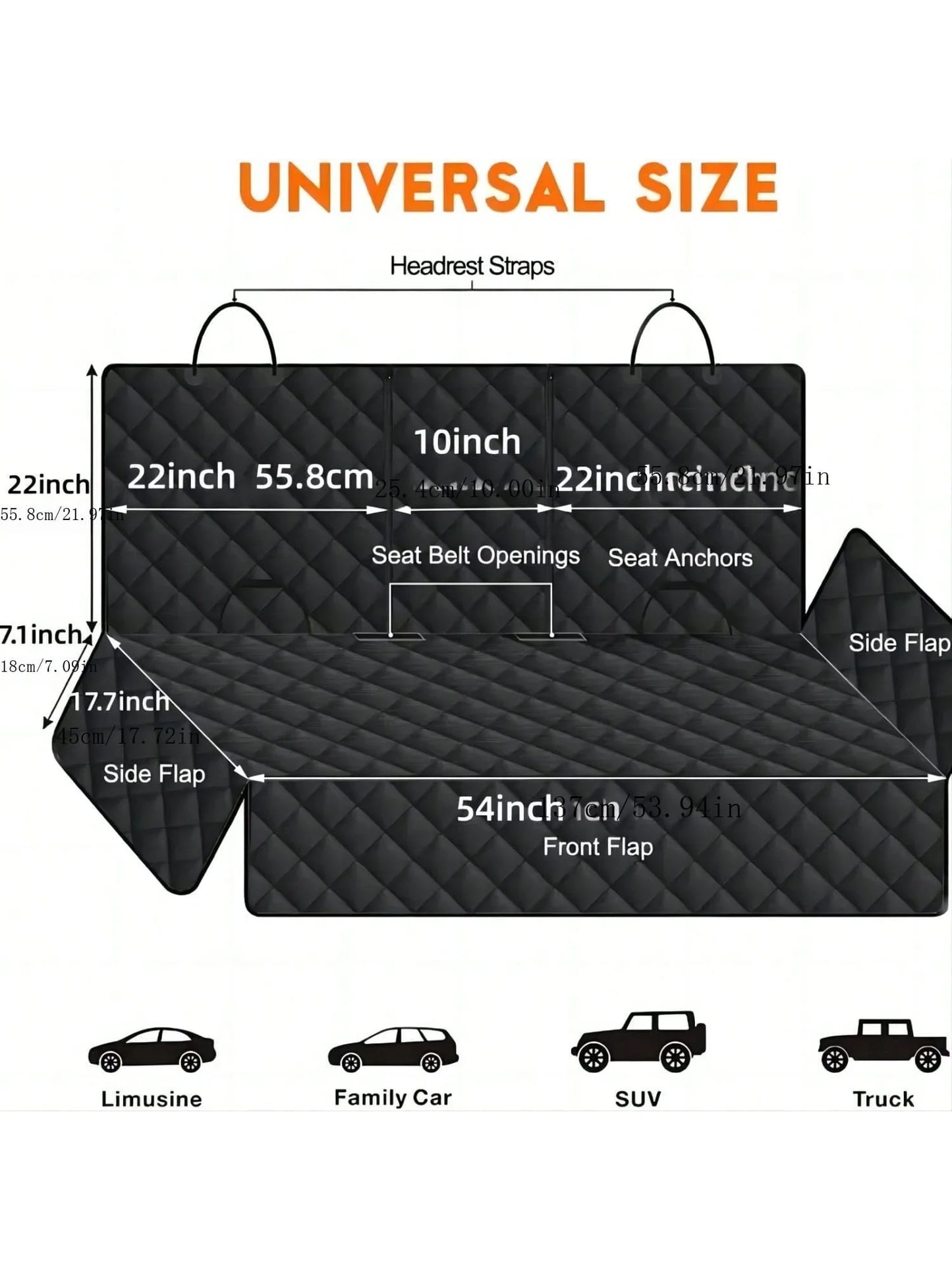 PetHaul Waterproof Dog Car Seat Cover – Middle Seat Armrest